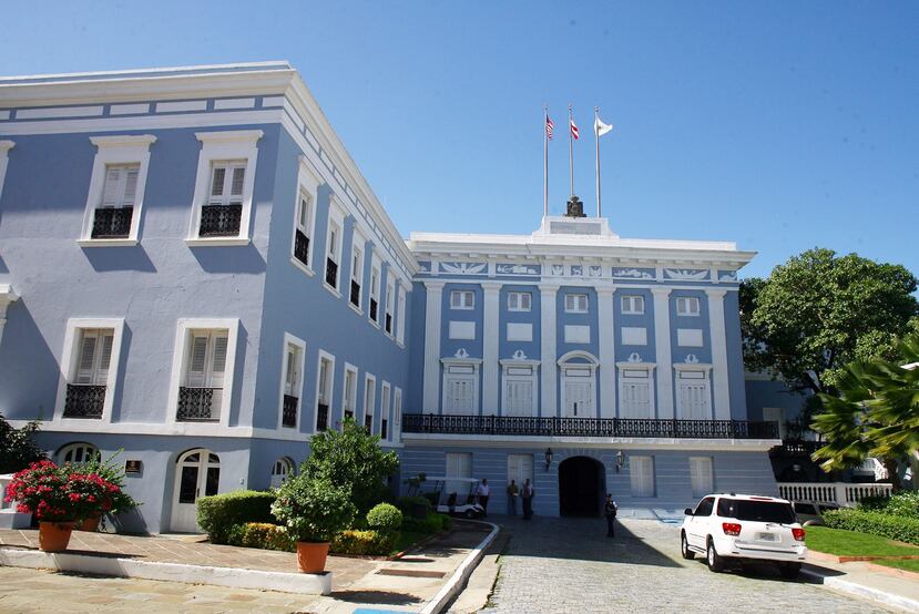Vista al Palacio de Santa Catalina, residencia de la gobernadora o gobernador de Puerto Rico.